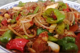 宁夏黄渠桥爆炒羊羔肉好吃有“四大法宝”，缺一样都是失败图片