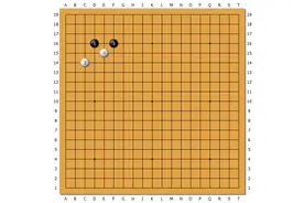 AI围棋定式之你不知道的“飞点”——星位挂角，单关守角后的点图片