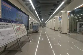 记者提前探访：石家庄地铁2号线装饰装修加紧“收尾”图片