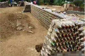 男子用1万个可乐瓶盖别墅，建成后邻居们纷纷去捡瓶子图片