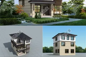 优雅极了！让人喜爱的30万左右的中式三层别墅，生活舒适的选择图片