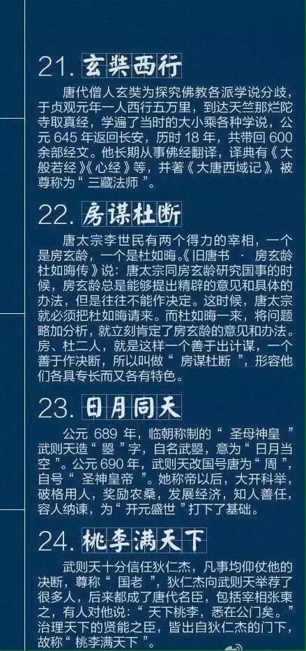 40个不可不知的历史典故，值得收藏