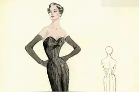 8款美女晚礼服手绘图+服装款式效果图图片