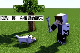 一组直戳人心的mc漫画，在《我的世界》养狼的标准结局！过于真实图片
