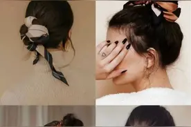 戴丝巾的女人很优雅，教你解锁它在春天的百变系法，建议收藏图片