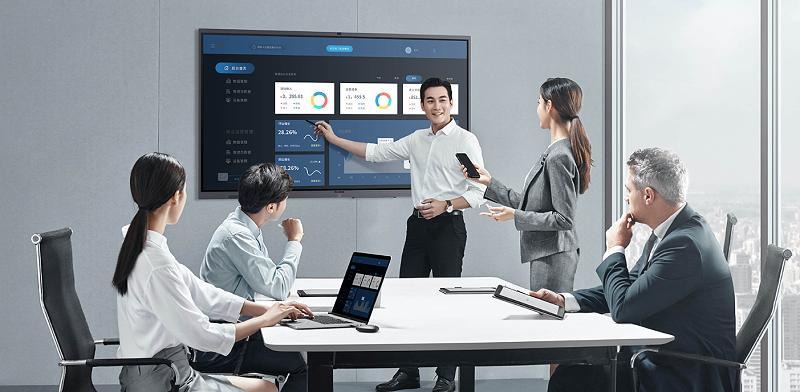 智能会议平板液晶拼接屏_led显示屏能单块使用吗_现代化会议室显示大屏