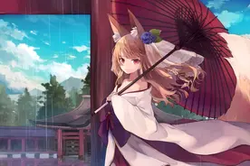 孤君一人雨中停，如果可以请让我再等你一次图片