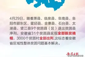 喜报！安徽31个贫困县全部脱贫摘帽图片