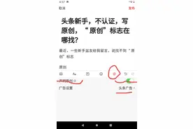 头条新手，不认证，写原创挣收益，“原创”标志在哪找？图片