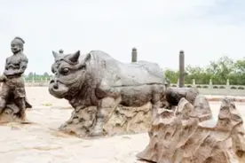 唐朝70吨“黄河铁牛”捞出后，为何露天摆放不收藏？专家：不敢图片