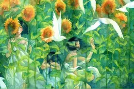 据说是目前日本水彩插画届浪漫 派代表图片