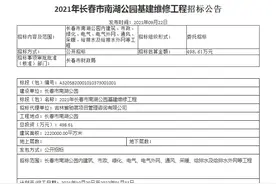 总投资1092.89万元！长春南湖公园基建维修和拆围透绿工程2021年10月末动工图片