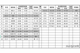 25日起实行新调图 大庆三大火车站多趟列车有调整图片