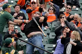 全球最危险的运动，不在赛场上而在观众席，经常被打的头破血流图片