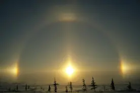 北京宣武门上空出现“三个太阳”，是怎么形成的，预示着什么吗？图片