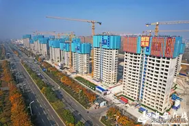 淮南市体量最大、标准最高安置房首栋主楼顺利封顶图片
