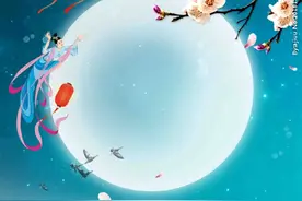春有百花，夏有鸣蝉，冬有冻雪，而唯秋的一轮皓月，彰显天上人间图片
