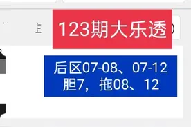 判断123期大乐透奇偶数、尾数定位走势，关注笫三位奇数图片