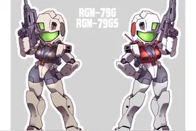 模玩机设：日推大佬设计的高达机娘图片