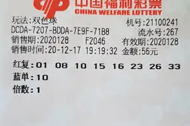 小复式56元就中双色球1072万，这张票竟然是30人合买？图片