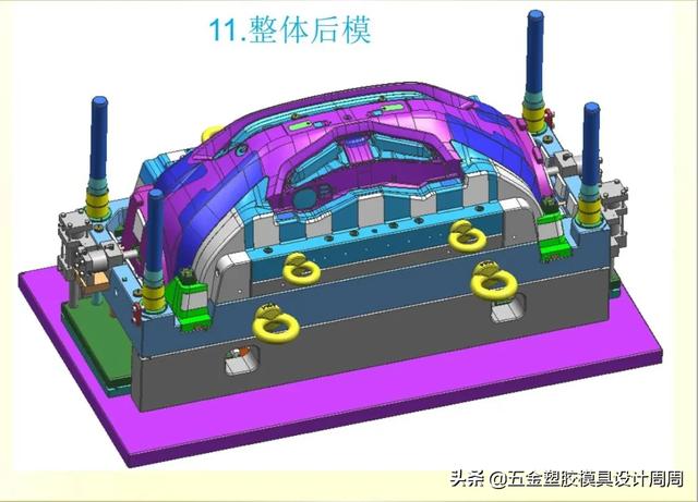 经典模具结构--汽车模汽车保险杠