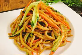 黄磊老师晒的光面，太馋了！纯手工制作凉拌莜面，一碗童年的味道图片