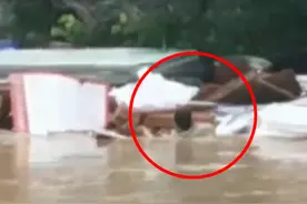 广州暴雨后一司机跳水沟救人被冲走，妻子：他肺里全是沙子，撇下瘫痪父亲和4个孩子，最小的2岁，17岁大女儿将高考 图片