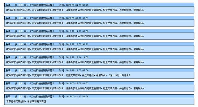 《天官赐福》被锁章节已解锁，《二哈和他的白猫师尊》却回不来了