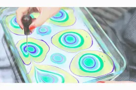 泾彩微课堂 | 父亲节，为他们做一幅湿拓画图片