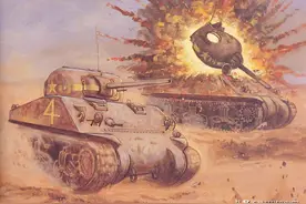 美军装甲师首战北非，扬言对德军要1打4，两天就损失100辆坦克图片