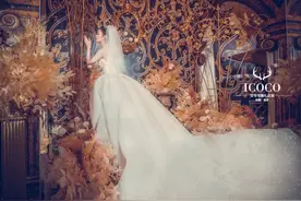 弥漫着中欧浪漫，中世纪的情调，是一场神秘的哥特风轻奢婚礼图片