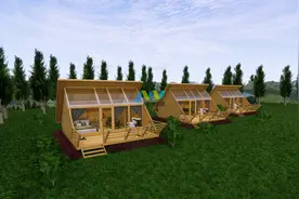 用不到五万的独栋木屋，打造高颜值野奢营地图片