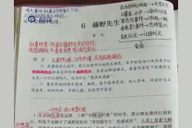 八年级语文上册第六课《藤野先生》课文笔记，预习的好帮手图片