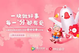 携用户“一块做好事”，腾讯视频上线99公益日积分公益捐主题活动图片