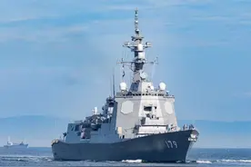 日本万吨大驱摩耶号，号称亚洲第一，其实根本不是我国055的对手图片