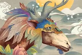 九首人面｜龙尾划地成河，古代诡异文献《山海经》，怪兽细思极恐图片