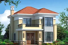 8X10米农村两层欧式小别墅，布局经典大方，毛坯15万起图片