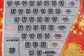 彭水彩民中刮刮乐“好运十倍”40万大奖图片