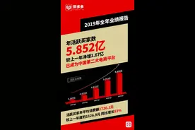 厉害了！拼多多现金储备410亿！5.8亿活跃用户，去年成交额破万亿图片