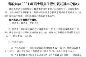 清华、北大、人大等8所高校公布硕士研究生“复试基本分数线”图片