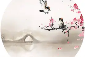 “遥知不是雪，为有暗香来”之梅花圆形图片，可造作微信头像图片