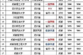 四川省所有本科高校2019年文理科投档分数线如下图片