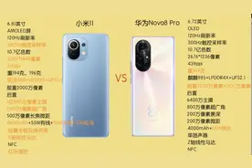 华为Nova8 pro和小米11价格一样，为什么差别这么大？图片