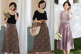 优雅又清爽！2020年夏日：就用“短袖+碎花裙”穿出高级感吧图片