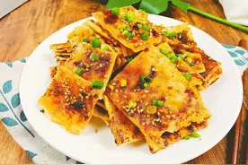 看见这种饼，我每次买5块钱的解馋，教你3点窍门，在家就能做图片