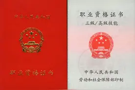 高级职业资格证书图片