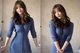 一栗小莎子“蓝色战衣”爆红，被封为“永远的神”，粉丝已破千万图片