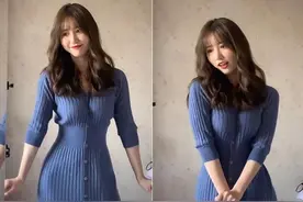 一栗小莎子“蓝色战衣”爆红，被封为“永远的神”，粉丝已破千万图片