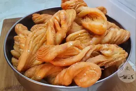 1斤面粉，2个鸡蛋，不加一滴水，做出创意小麻花，比油条春卷好吃图片