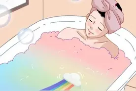 漫画：浴室可以治愈看似坚强的内心图片